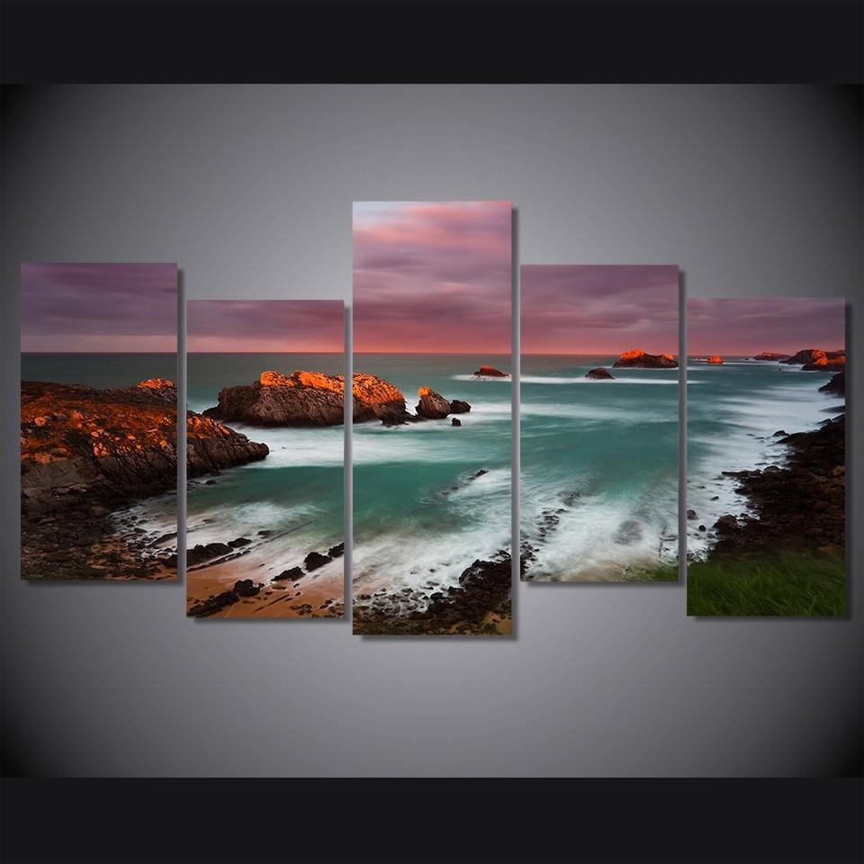 Sunset Beach Reef – Space Canvas Wall Art
