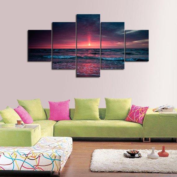 Sunset Flash – Nature Canvas Wall Art