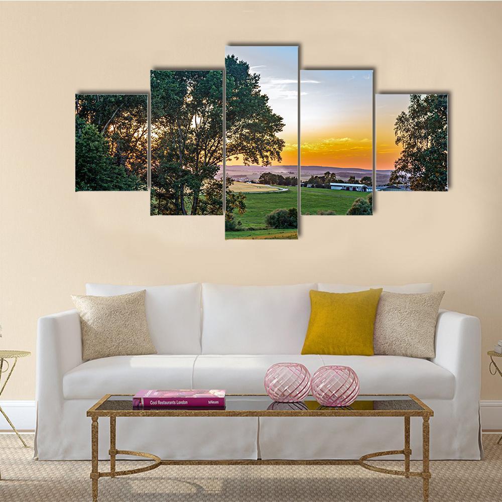 Sunset In The Summer – Nature Canvas Wall Art