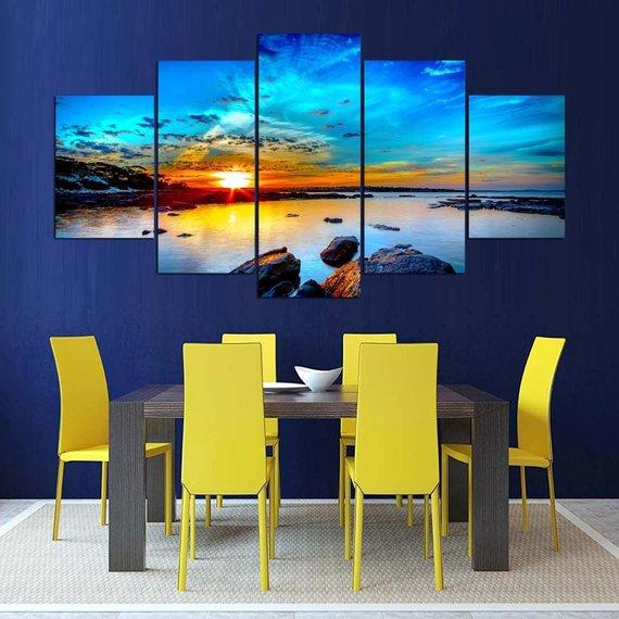 Sunset In The Water 2 – Nature Canvas Wall Art