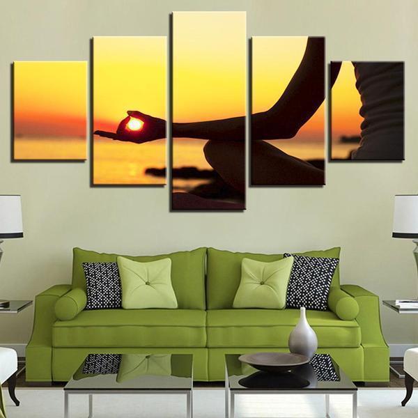 Sunset Meditation – Sport Canvas Wall Art
