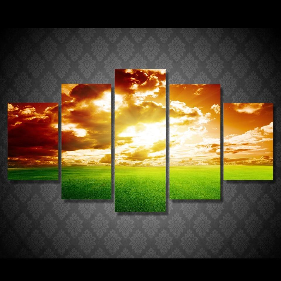 Sunset Nature Landscape Sky – Nature Canvas Wall Art