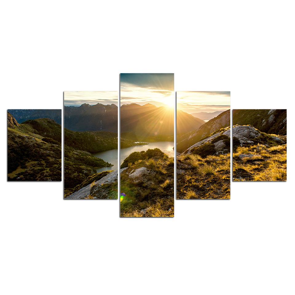 Sunset River 03 – Nature Canvas Wall Art