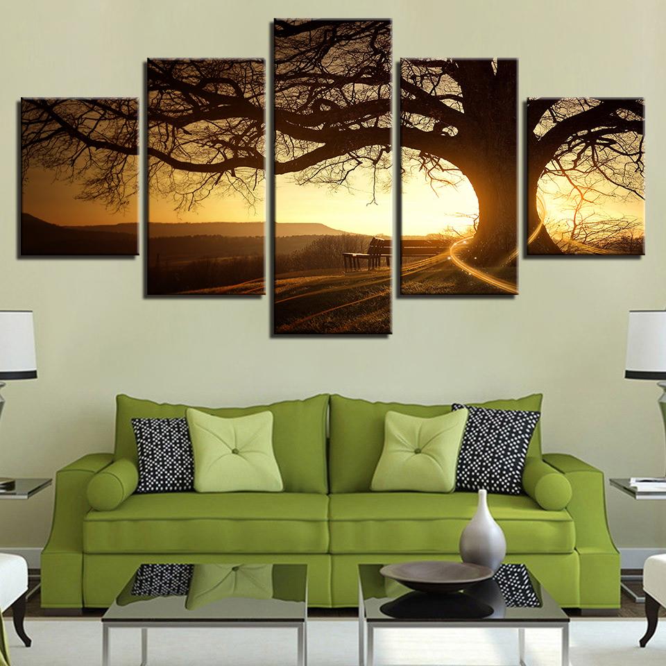 Sunset Tree – Nature Canvas Wall Art
