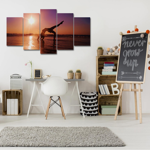 Sunset Yoga – Nature Canvas Wall Art