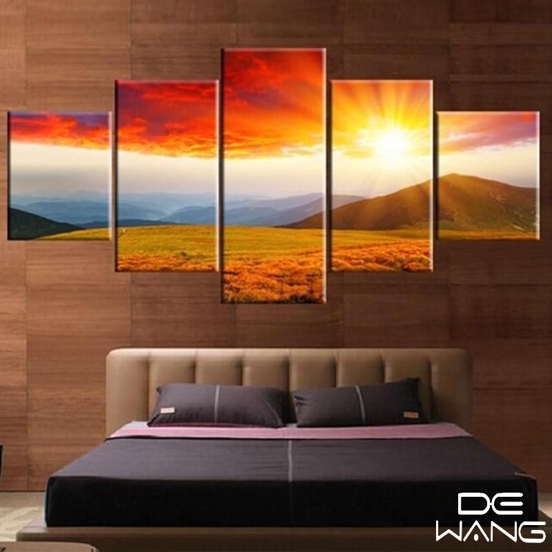 Sunshine Behind All Landscape – Nature Canvas Wall Art
