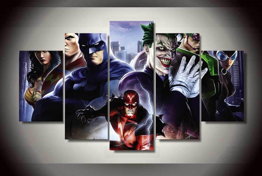 Super Hero Universe Dc Canvas Wall Art