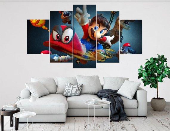 Super Mario 5 – Gaming Canvas Wall Art
