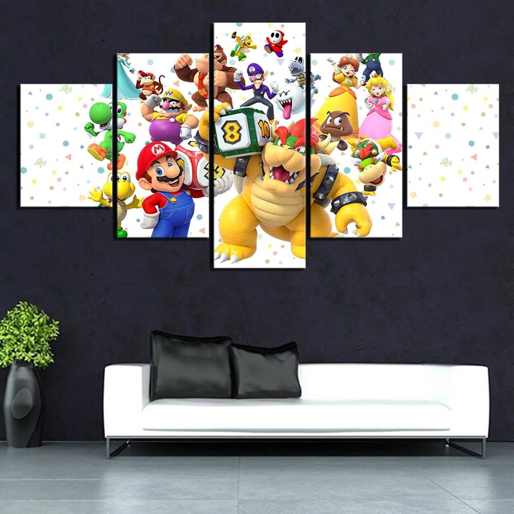 Super Mario Characters Game – Canvas Wall Art