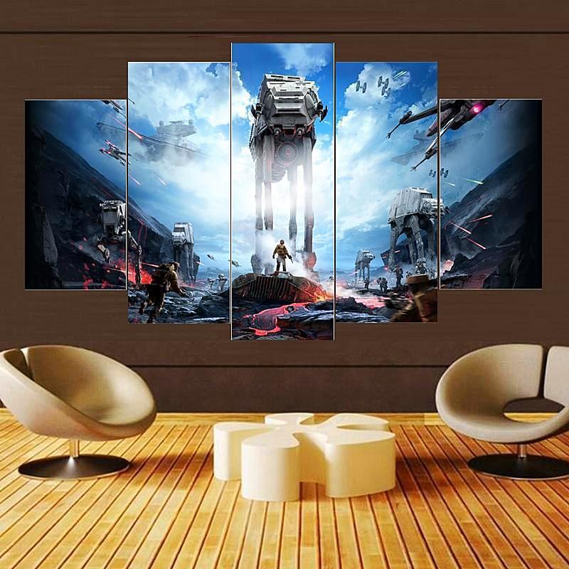 Super Starship Star Wars Movie Canvas Wall Art