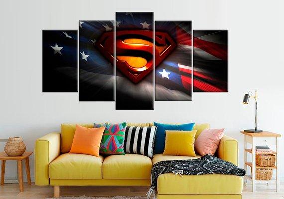Superman Logo 2 – Dc Canvas Wall Art
