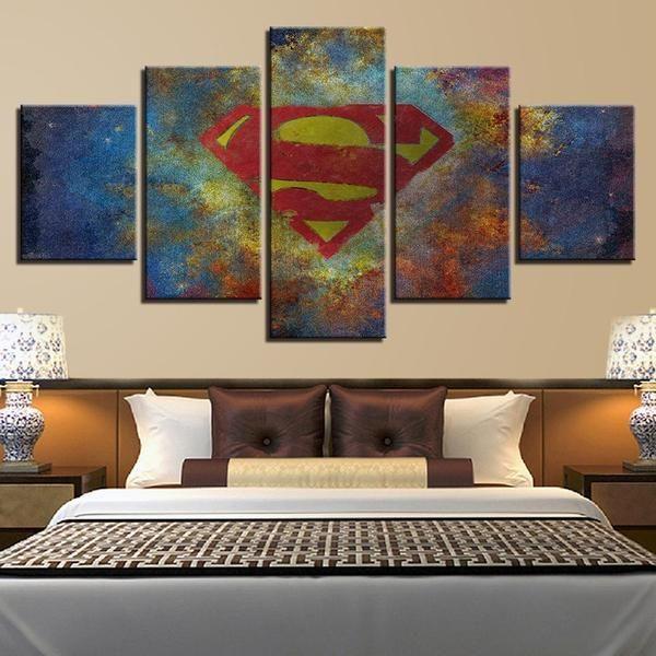 Superman Logo – Dc Canvas Wall Art