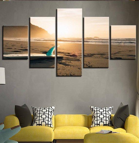 Surf Beach – Nature Canvas Wall Art