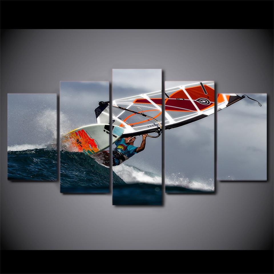 Surf Waves Group – Sport Canvas Wall Art