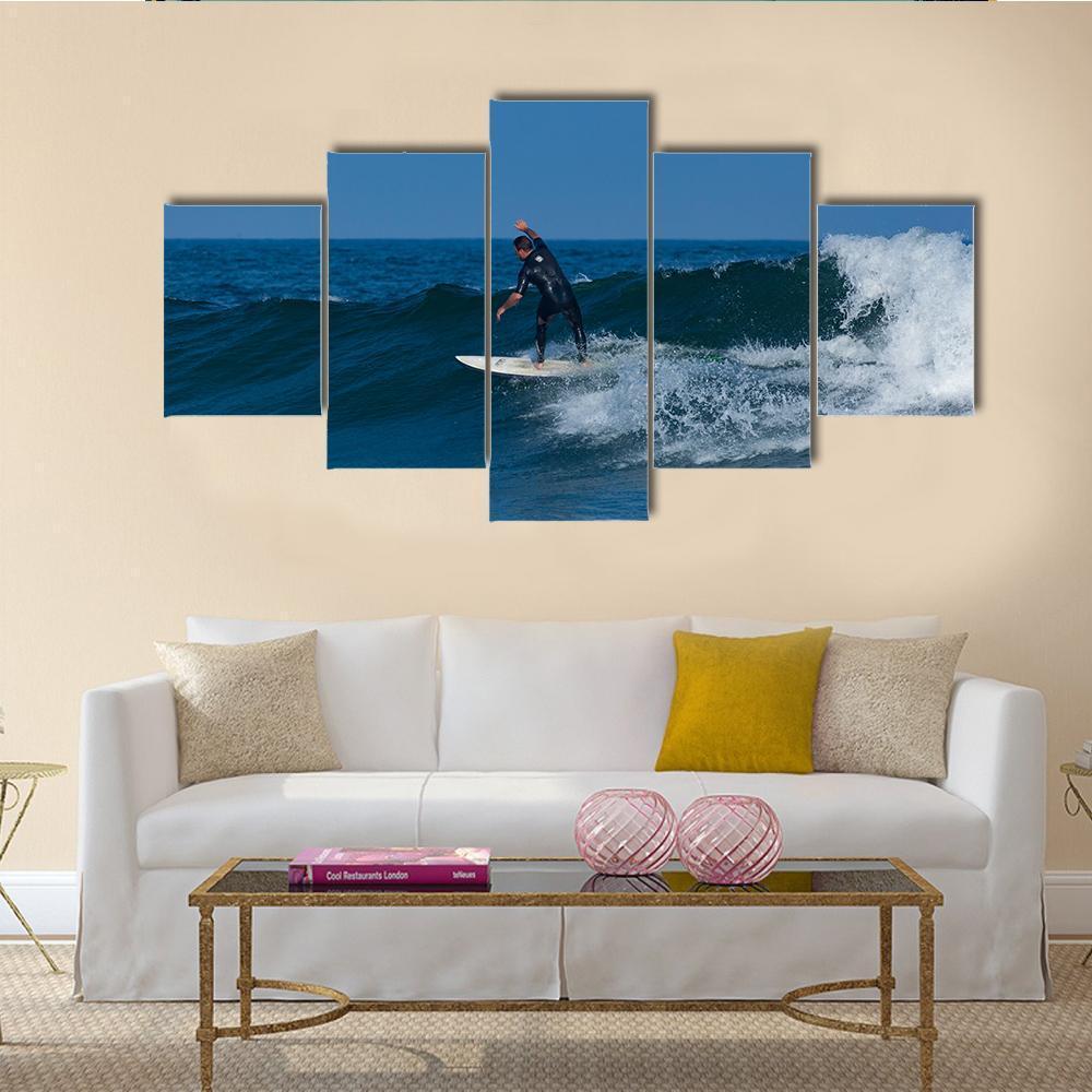Surfers Enjoy The Surfing – Sport Canvas Wall Art