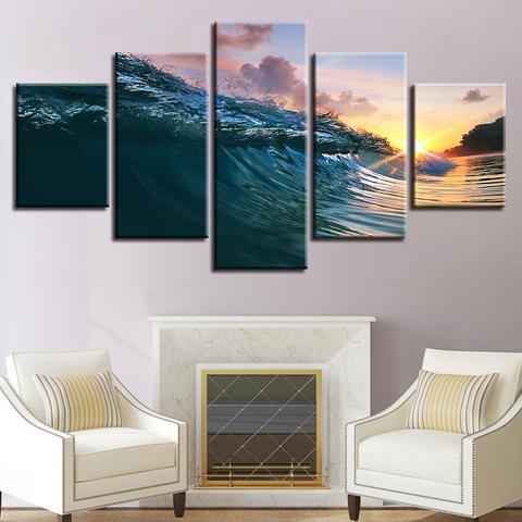 Surfing Wave Ocean – Nature Canvas Wall Art