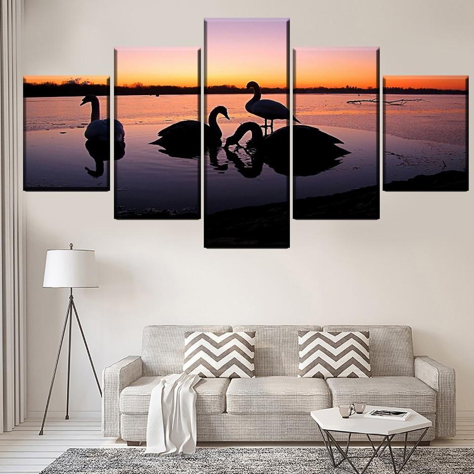 Swan 10 – Animal Canvas Wall Art