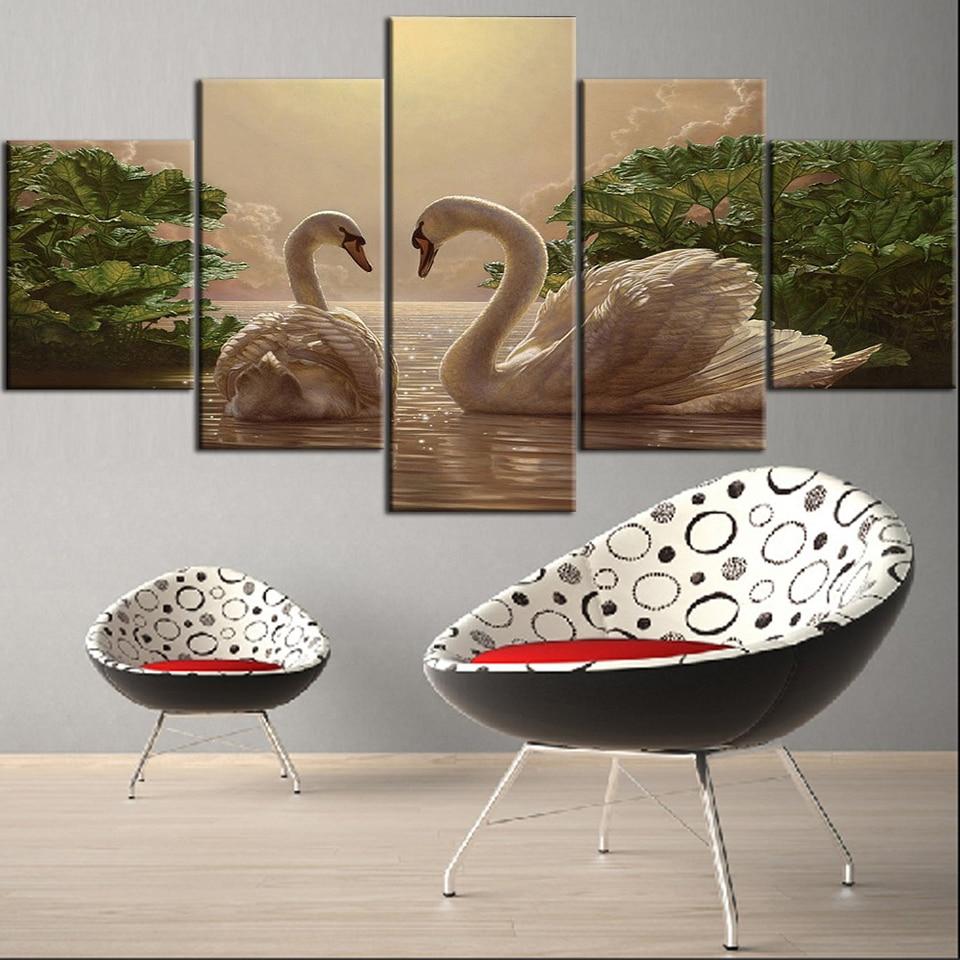 Swan 13 – Animal Canvas Wall Art