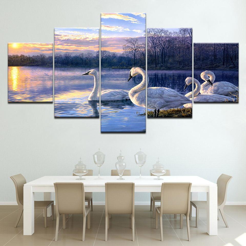 Swan 14 – Animal Canvas Wall Art