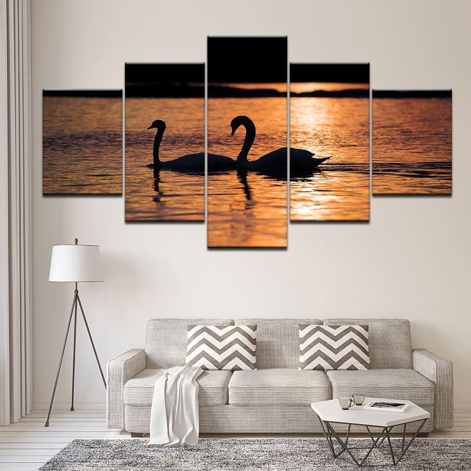 Swan 5 – Animal Canvas Wall Art