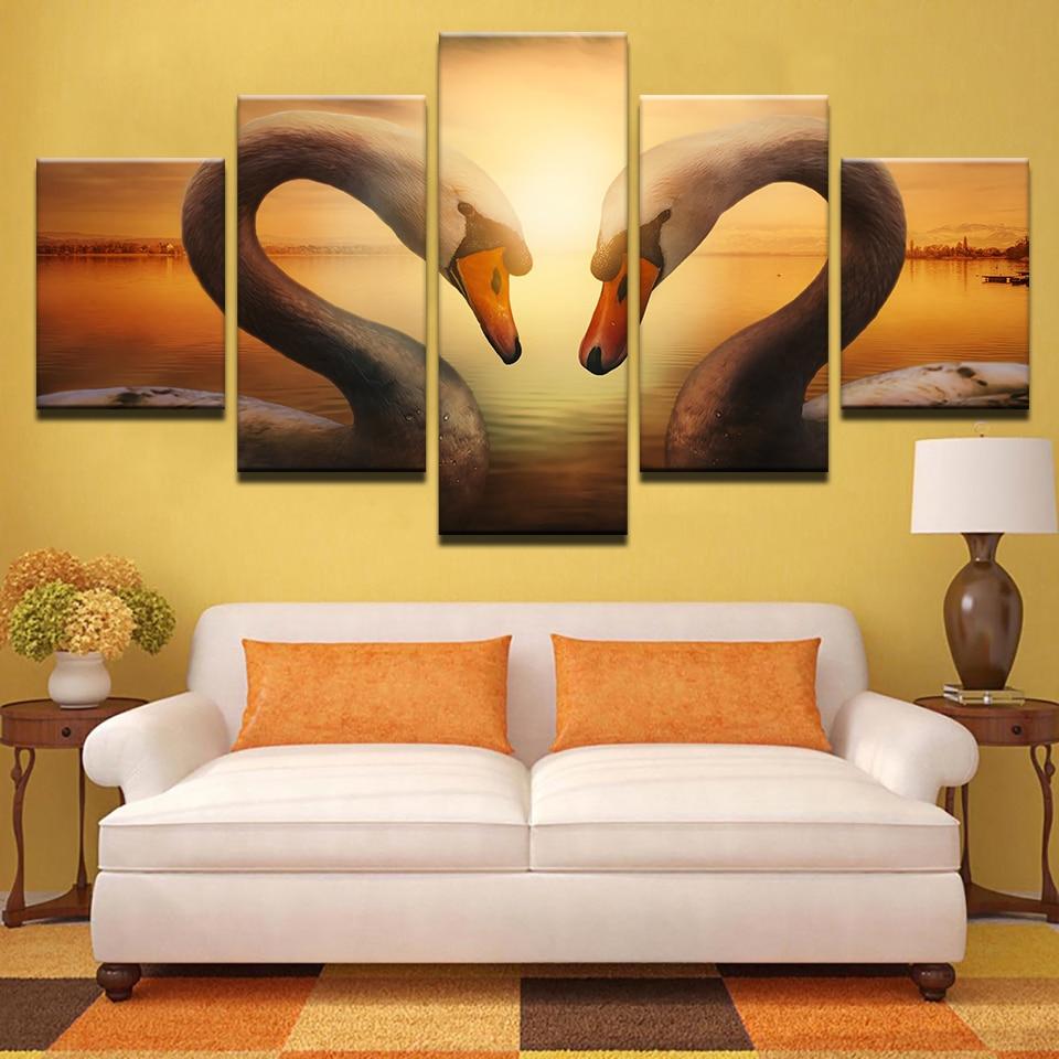 Swan 6 – Animal Canvas Wall Art