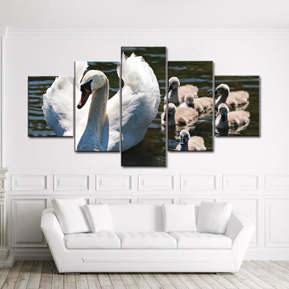 Swan 7 – Animal Canvas Wall Art