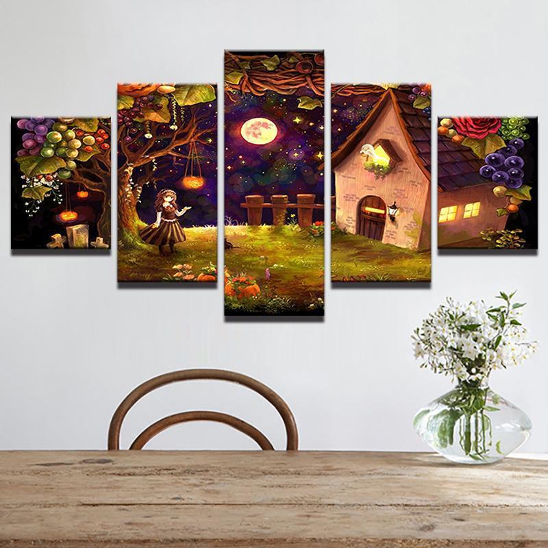 Sweet Home Fairy Tales – Halloween Canvas Wall Art
