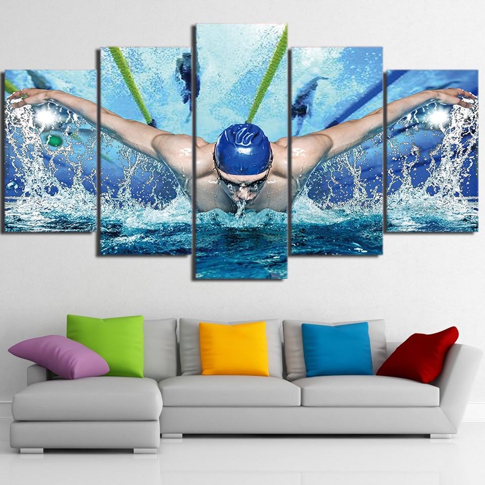 Swimming Pool Fitness Gym – Sport Canvas Wall Art