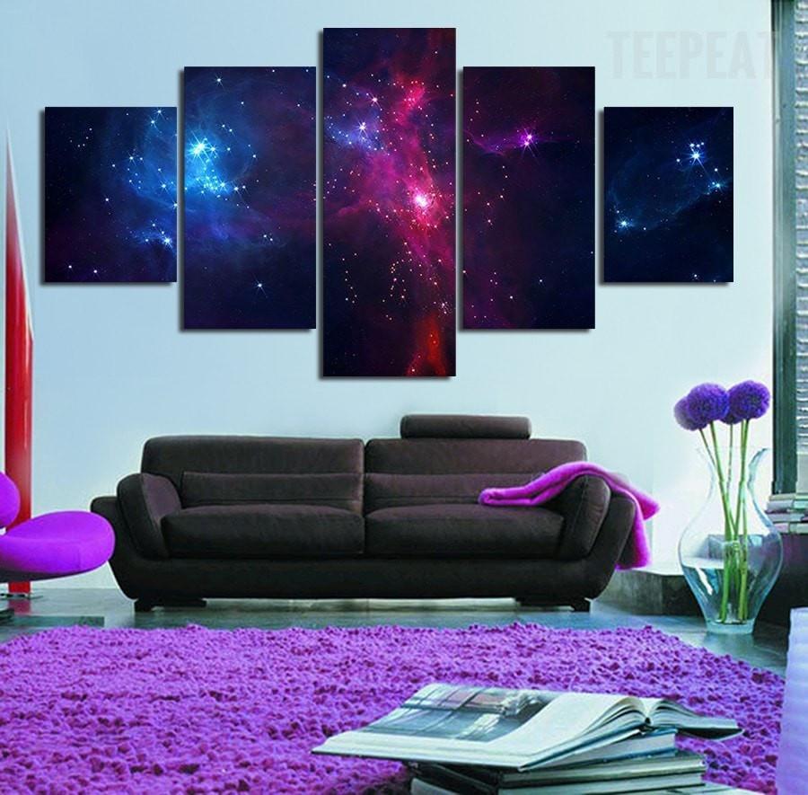 Swirling Landscape Of Stars – Space Canvas Wall Art