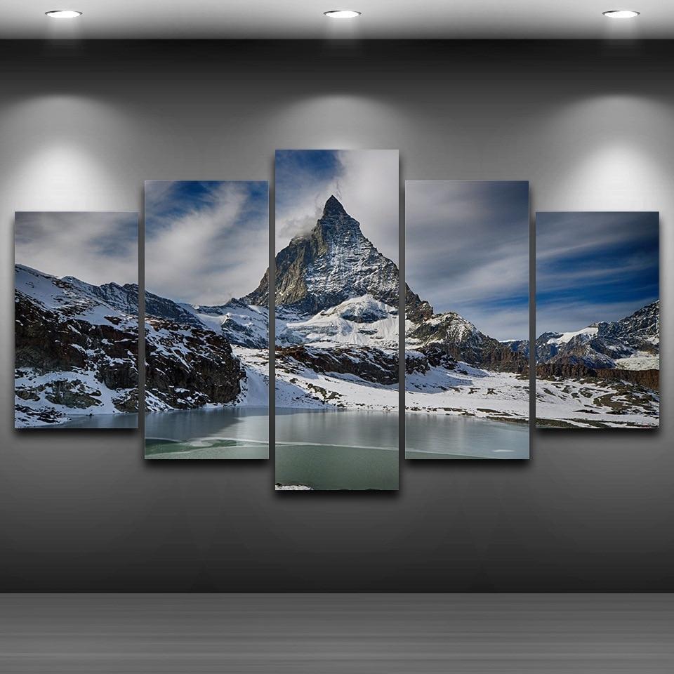 Swiss Alps Mount – Nature Canvas Wall Art
