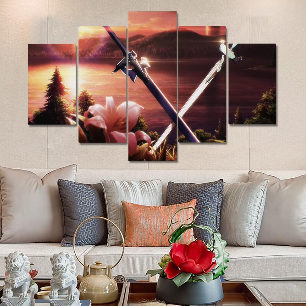 Sword Art Online Double Knife Anime – Canvas Wall Art