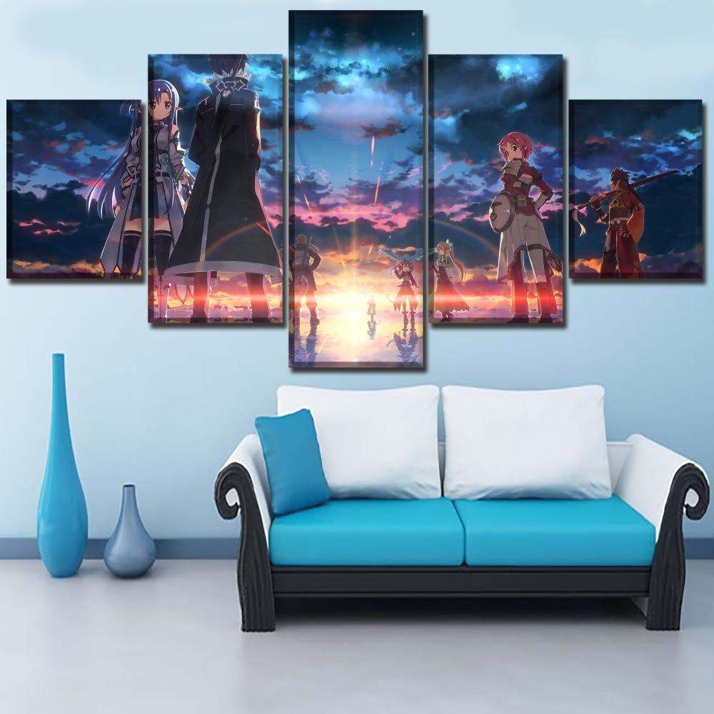 Sword Art Online Ii Main Characters 1 Anime – Canvas Wall Art