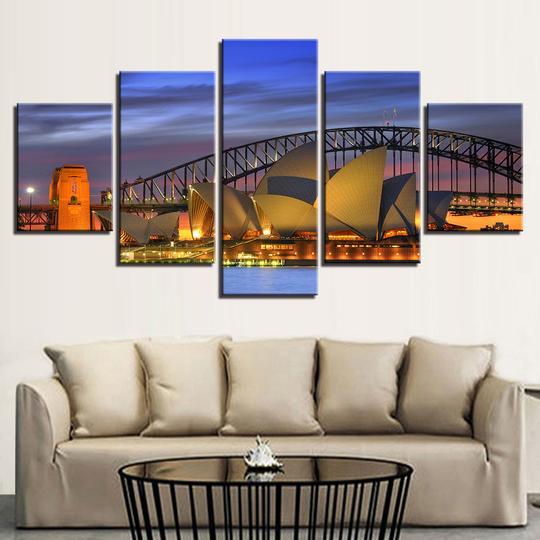 Sydney Harbor Opera House Australia – Nature Canvas Wall Art
