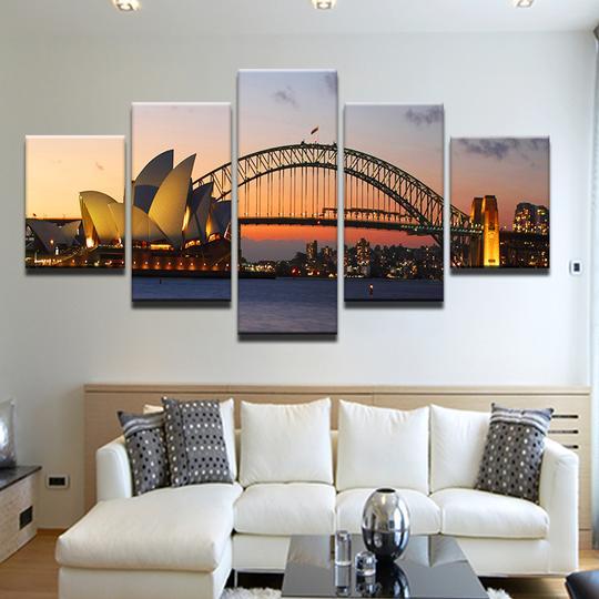 Sydney Harbor Opera House -Nature Canvas Wall Art