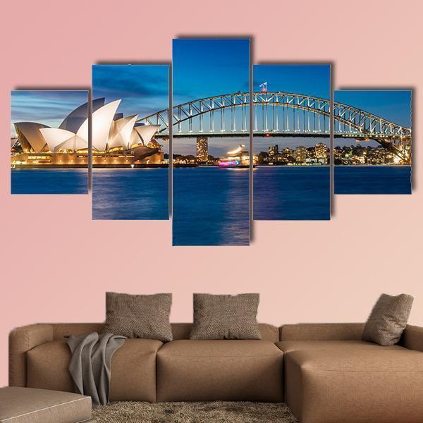 Sydney Harbour In New South Wales – Nature Canvas Wall Art