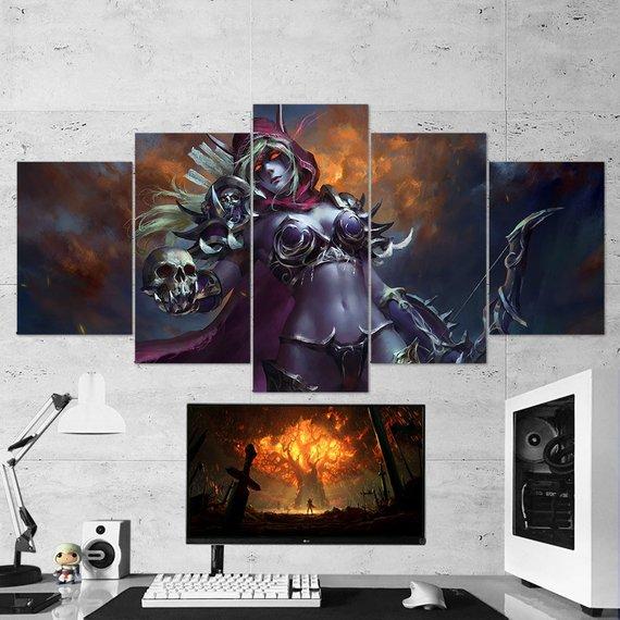 Sylvanas Windrunner 01 – Gaming Canvas Wall Art