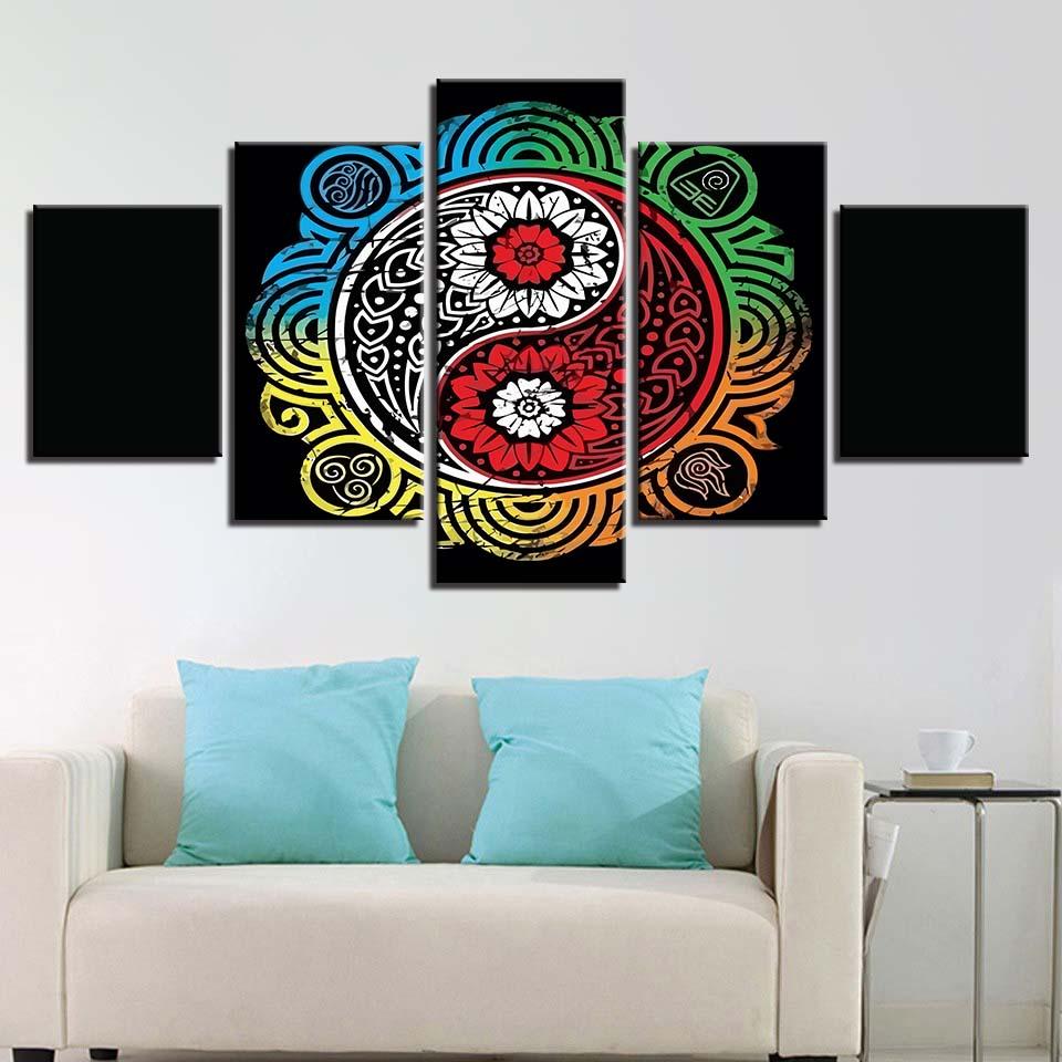 Tabloid Map Elements – Religion Canvas Wall Art