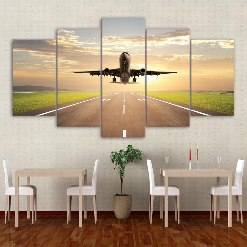 Taking Off Plane – Aircraft Canvas Wall Art