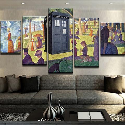 Tardis Sunday Afternoon – Movie Canvas Wall Art