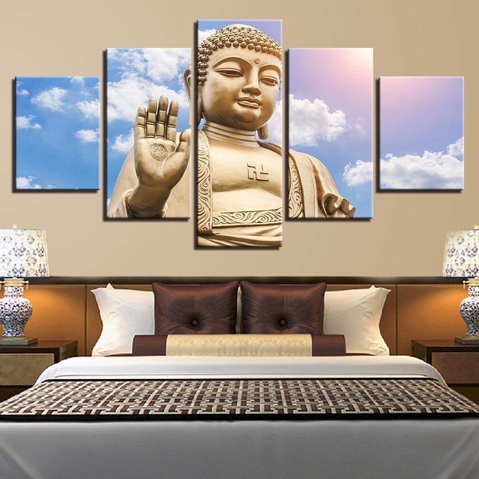 Tathagata Statue Of Buddha Buddhism – Religion Canvas Wall Art