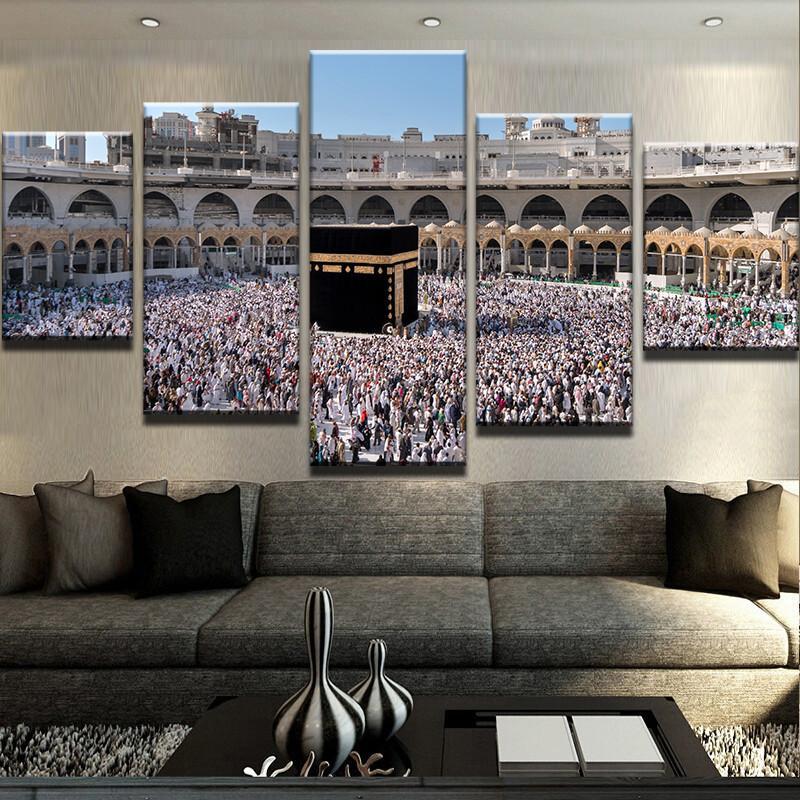 Tawaf At Kaaba – Religion Canvas Wall Art