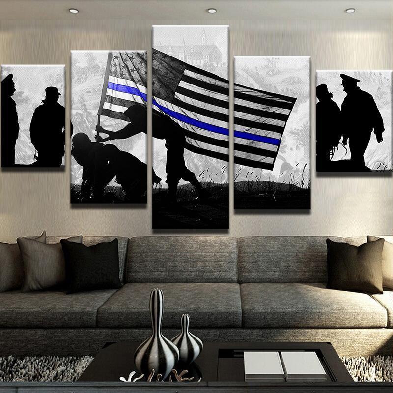 Tbl Flag – Abstract Canvas Wall Art