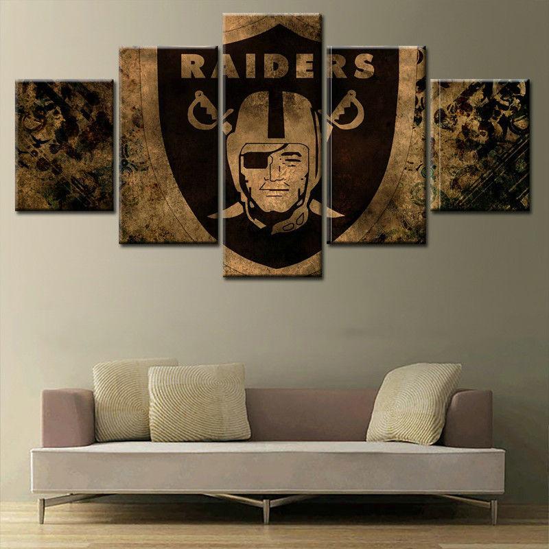Team Oakland Raider Sport Canvas Wall Art