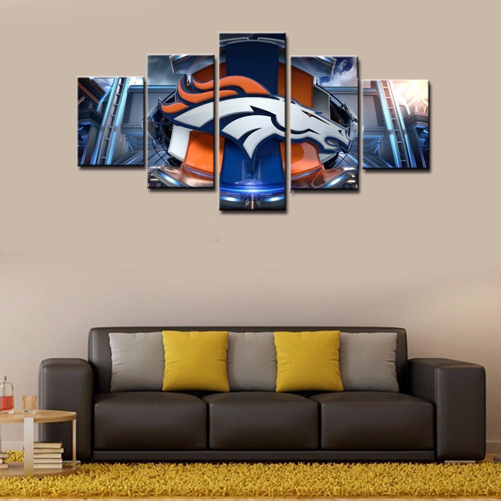 Team Of Denver Broncos – Sport Canvas Wall Art