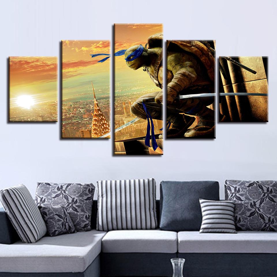 Teenage Mutant Ninja Turtles Tableau – Movie Canvas Wall Art