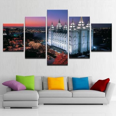 Temple Square – Nature Canvas Wall Art