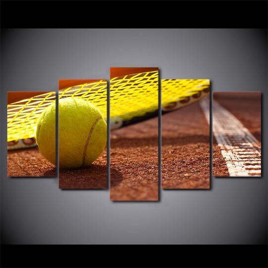 Tennis Racket And Ball – Sport Canvas Wall Art