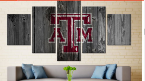 Texas A&Amp;M College Barn Wood – Sport Canvas Wall Art