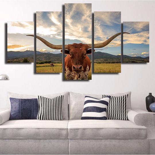 Texas Longhorn Animal – Canvas Wall Art