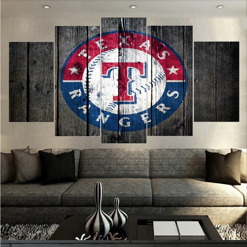 Texas Rangers Barnwood – Sport Canvas Wall Art